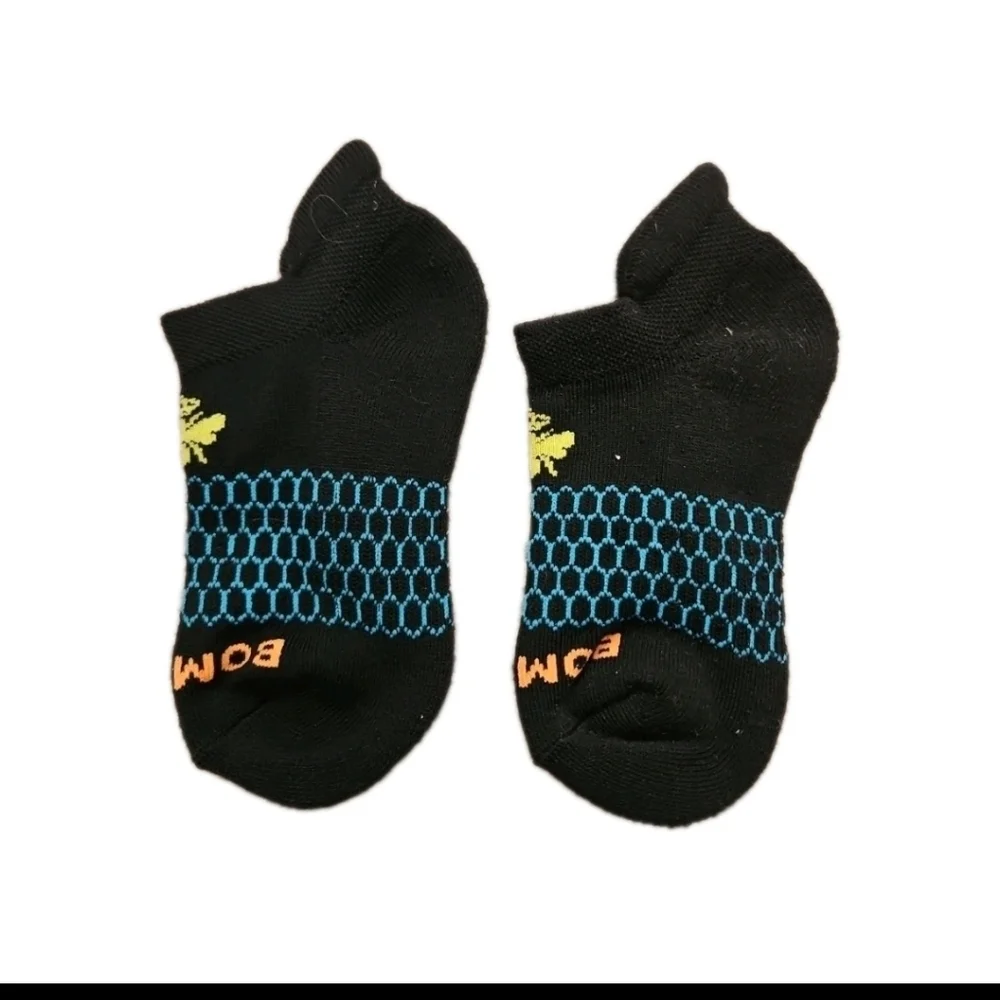 Bombas Womens Black Ankle Cushioned Comfort Performance Socks XS LOT OF 3